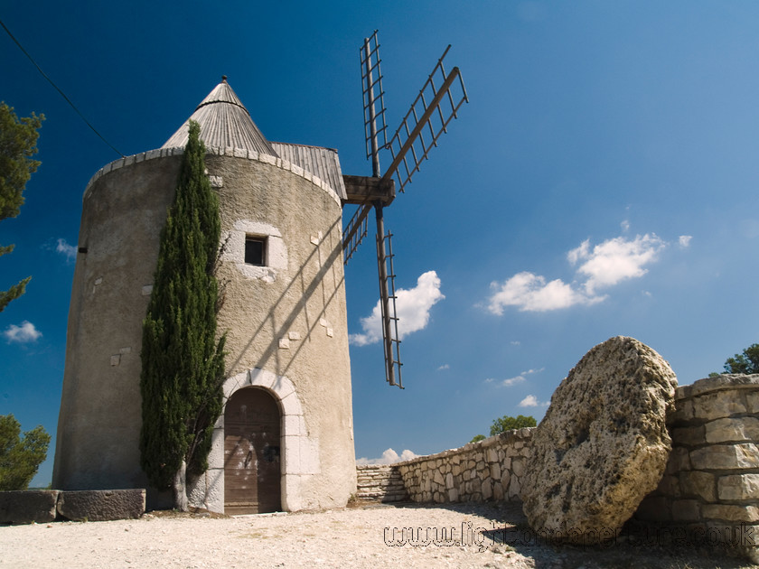 windmill 
 windmill in provence 
 Keywords: Provence France Mediterranean windmill europe travel vacation
